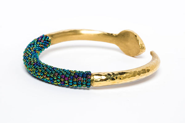 Beaded Bangle- Chameleon